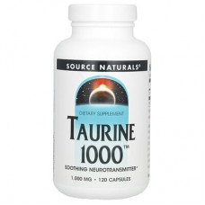 Source Naturals, таурин 1000, 1000 мг, 120 капсул